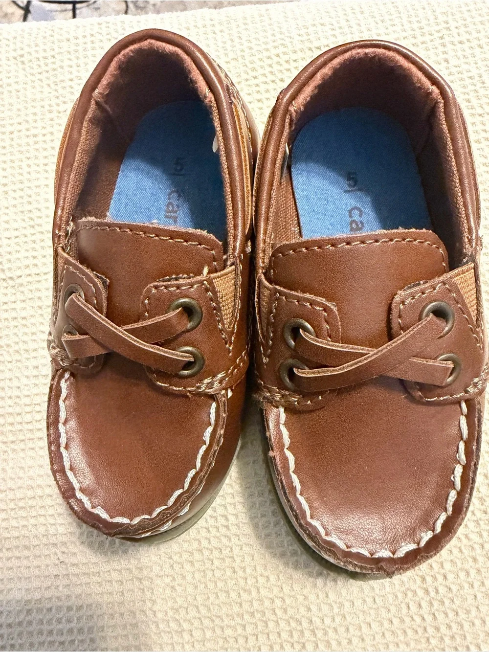 Carter Infant Brown Boat Shoes - Classic Slip-On
